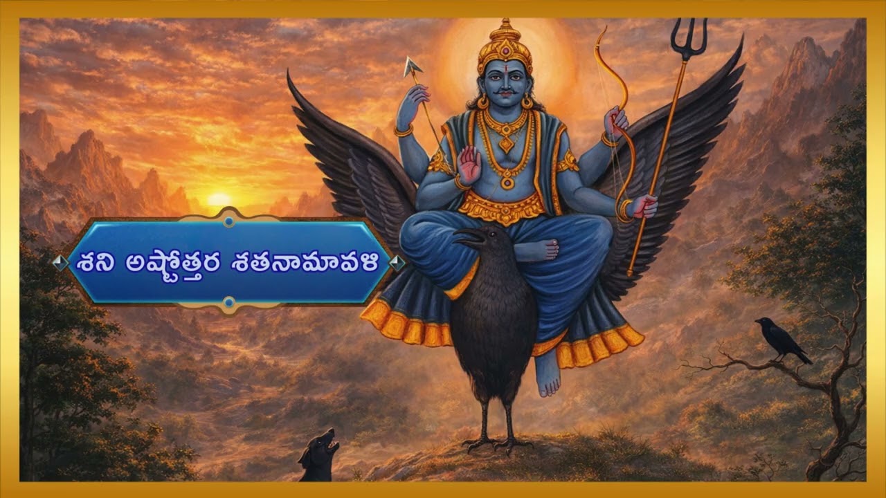 శని అష్టోత్తర శత నామావళి || శని దేవుని 108 నామాలు || శనిదోష నివారణ| Shani Ashtottara Shatanamavali |