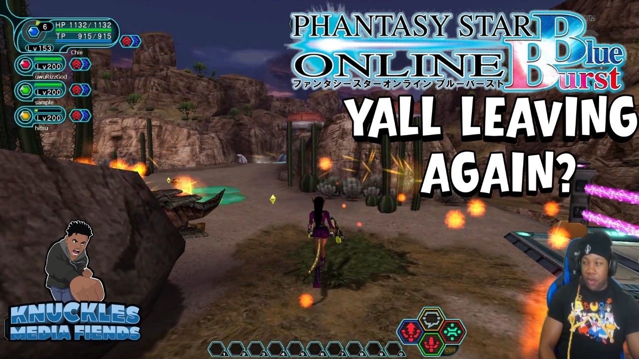 Knuckles Plays Phantasy Star Online Blue Burst: Why Yall Leave Me?