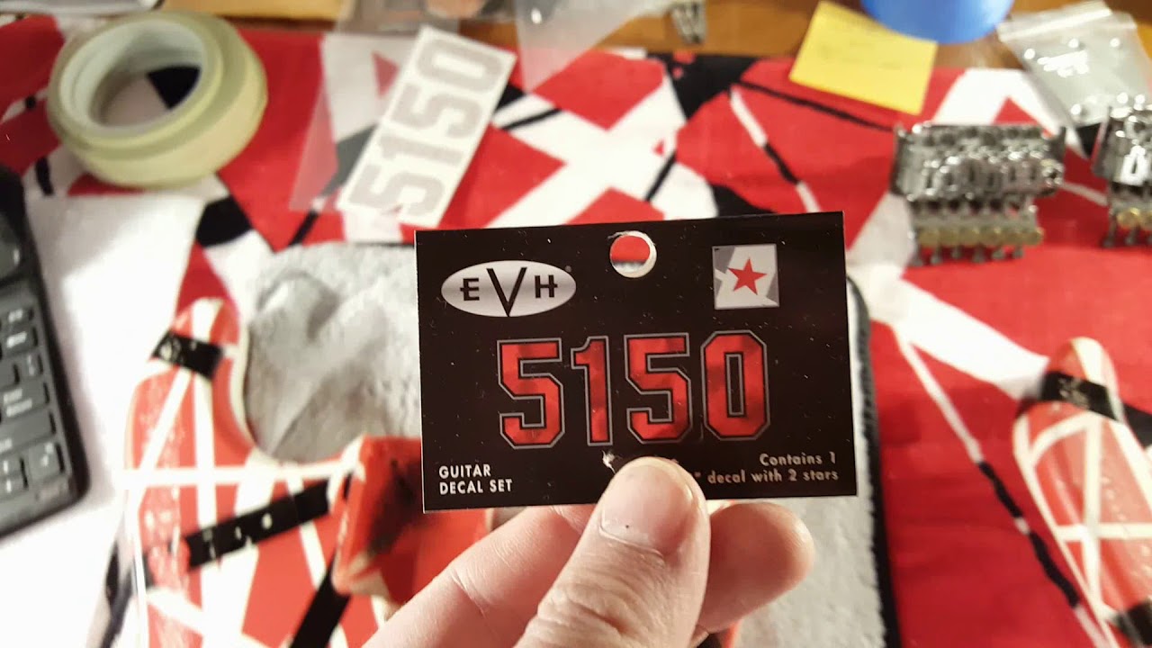 EVH 5150 - Update #10 - Black Stripes, Templates and Birdseye!