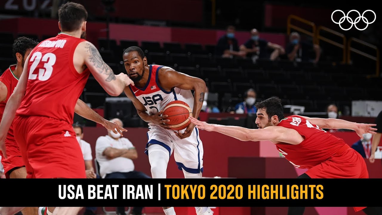 Team USA bounce back with a victory over Iran 🏀  | #Tokyo2020 Highlights