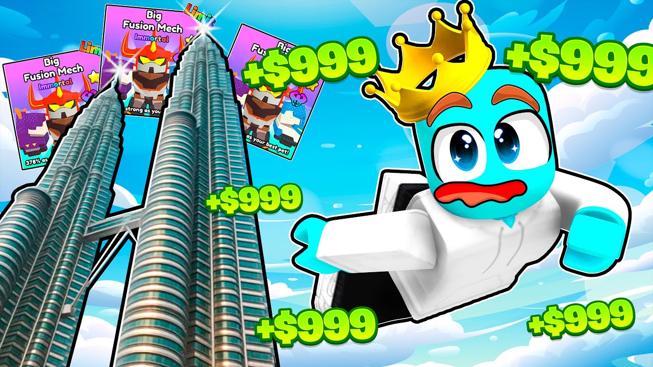 Making Trillions with the NEW Best Pet in Climb and Jump Tower Update!