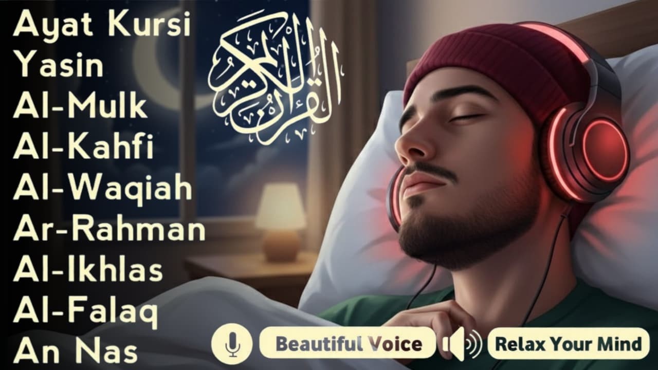Quran Recitation in A Peaceful Voice I Alfatiha, Ayatul Kursi, Yasin ,Arrahman ,AlWaqiahl