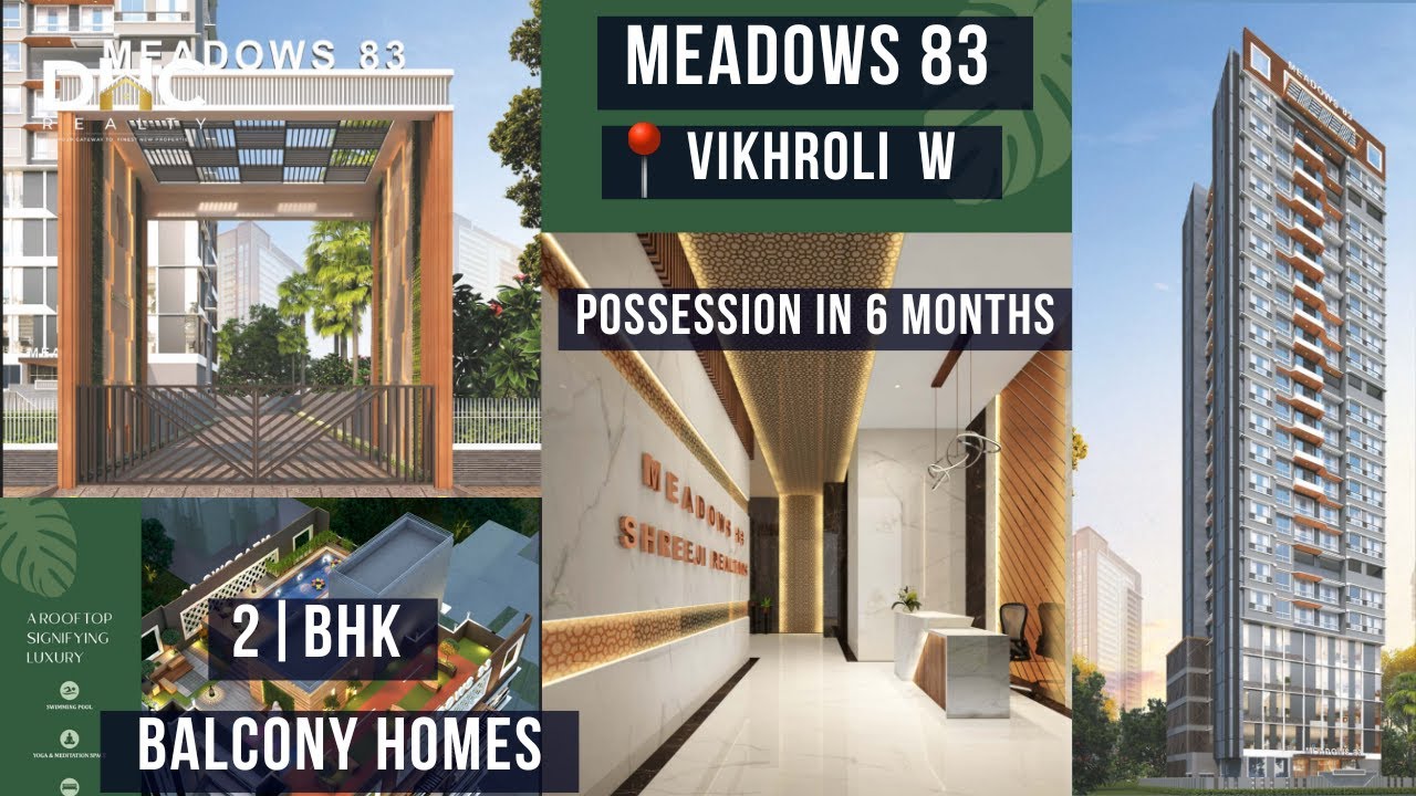 Медоуз 83 Вихроли Вест | Экскурсия по квартире с 2 спальнями и балконом | Проект Шриджи Вихроли |...