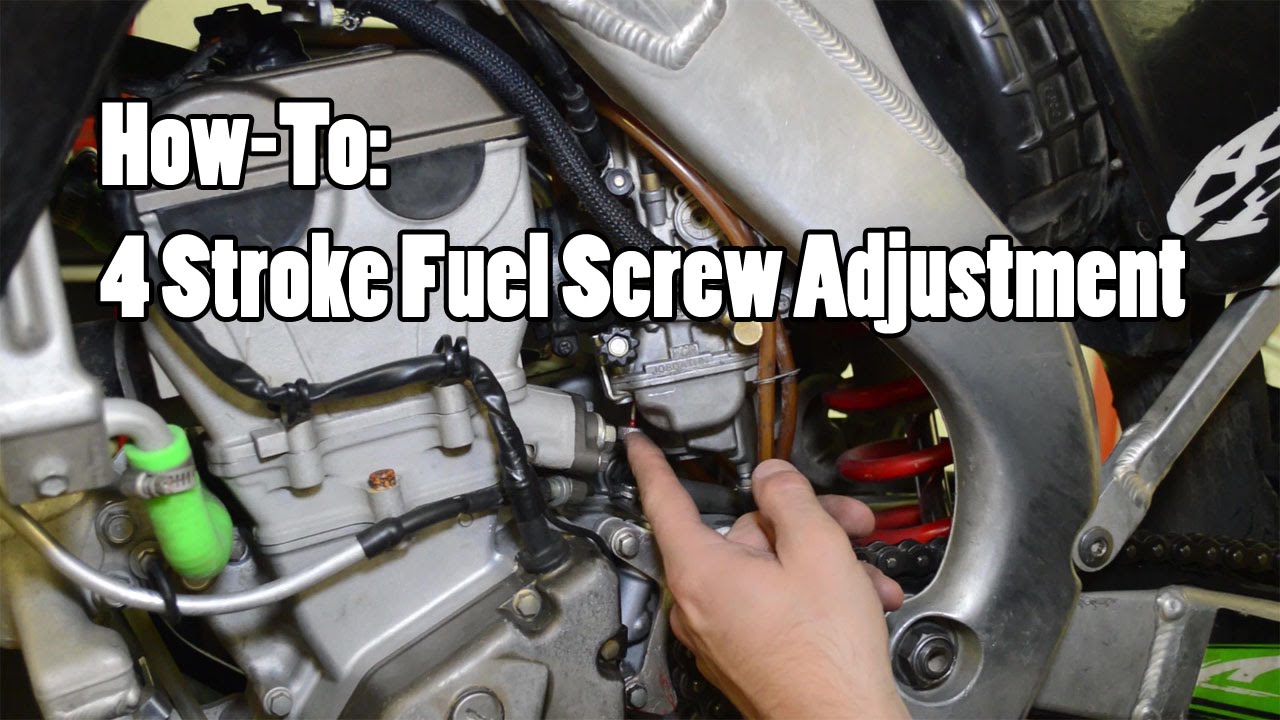 How-To: 4 Stroke MX Fuel Screw Adjustment YZF CRF KXF RMZ FCR Part 2 of 2