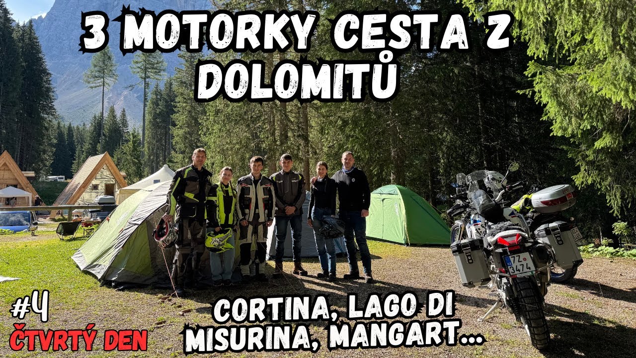 CESTA Z DOLOMITŮ| DEN 4: Cortina, Lago di Misurina, Mangart | V-Strom 650/Tenere 700/Tuareg 660