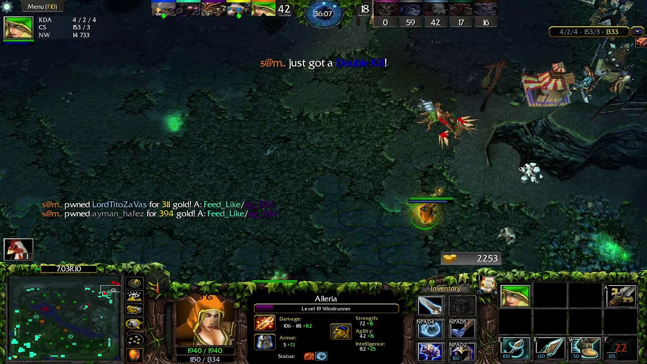 Dota 1 Wind Runner  Game Play