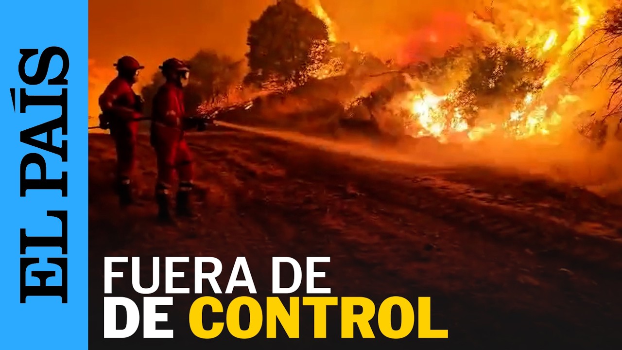 Las llamas del incendio de Or&eacute;s en Zaragoza siguen fuera de control | EL PA&Iacute;S