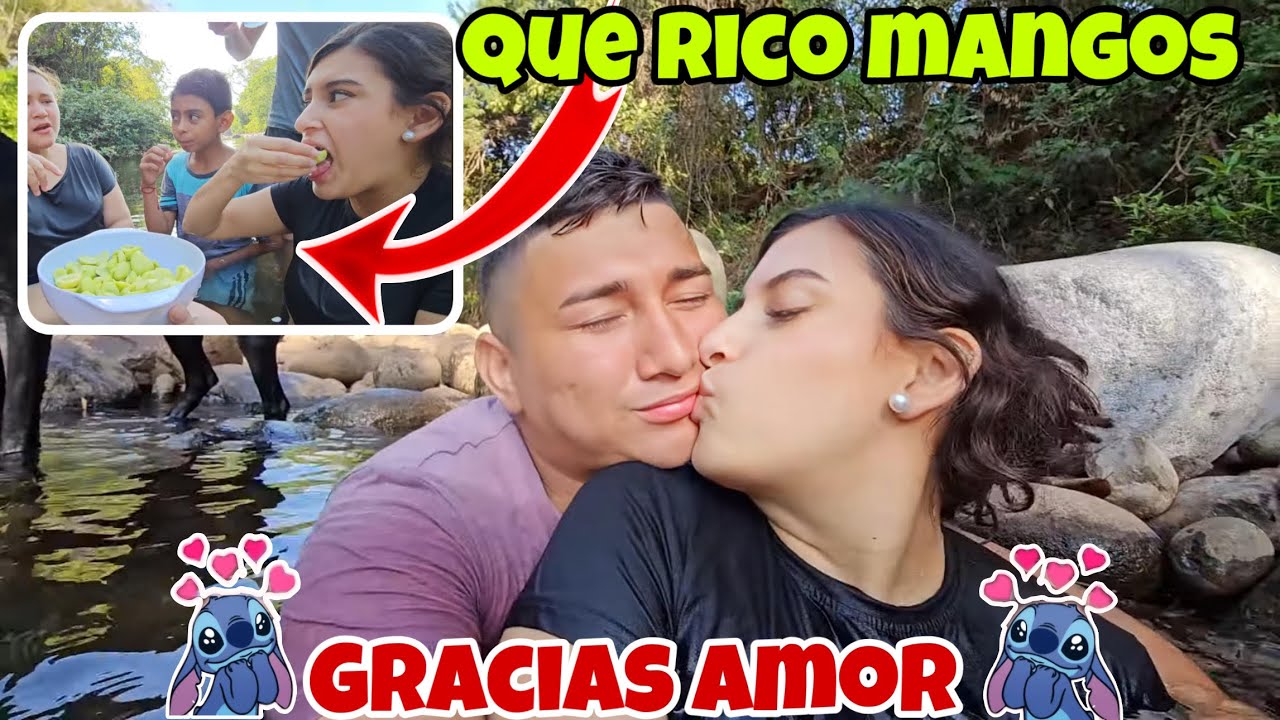 Sueño cumplido de Jenni 😍 comiendo mangos tiernitos 🥰