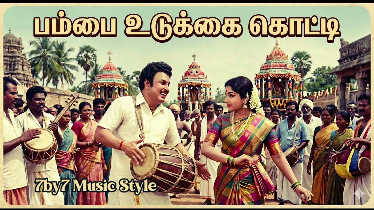 Pambai Udukkai Kotti | Ai Remix Songs | 7by7 Music Style | பம்பை உடுக்கை கொட்டி 