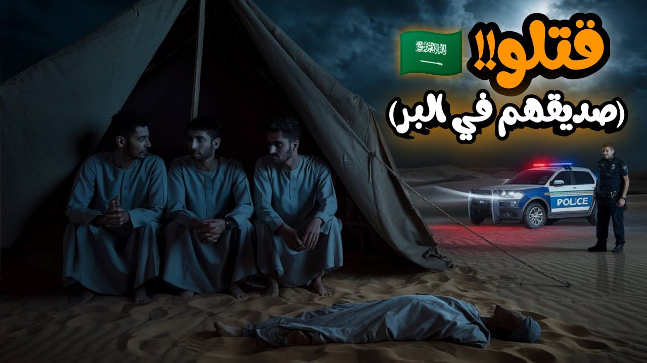 قصة هزت السعوديه🇸🇦 | ثلاثه سعوديين قتلو صديقهم في البر بسبب غريب (رعب البر+جريمة في البر) قصة واقعيه