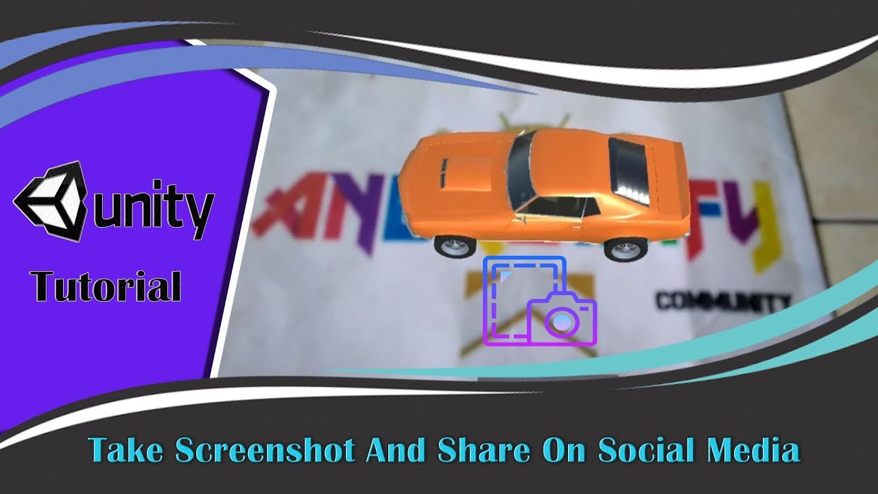 Augmented Reality Tutorial - Take Screenshot And Share On Social Media (Android & IOS)