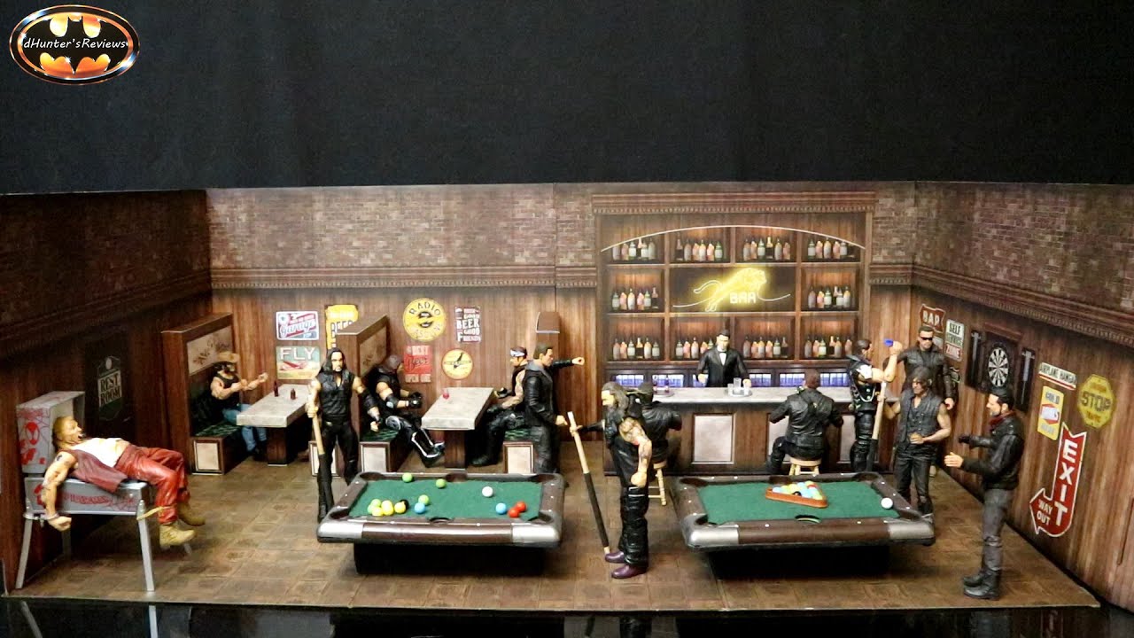 Extreme Sets Bar 1:12 6 inch scale Diorama Action Figure Review & Comparison