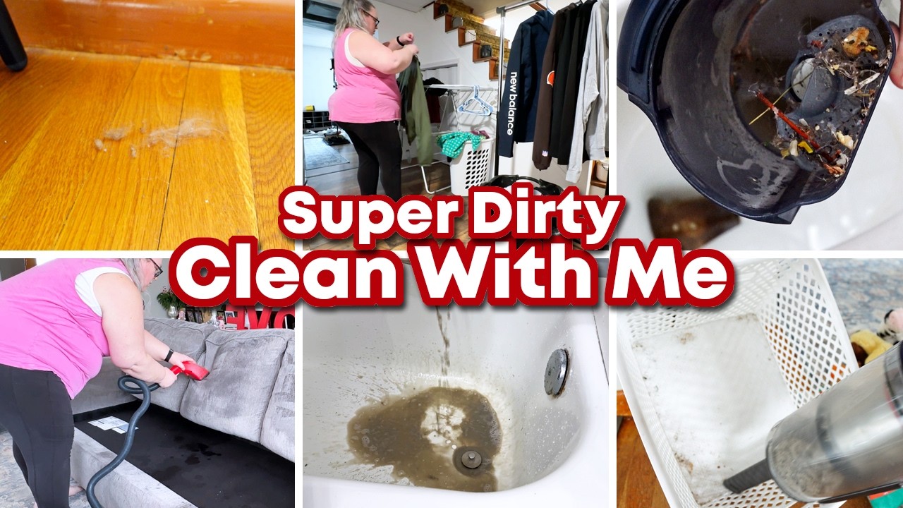 Super Dirty Clean With Me // SAHM // Large Family // Cleaning Motivation // Cleaning Inspiration