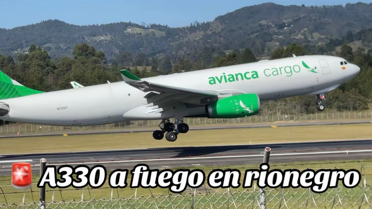 Aterrizaje IMPRESIONANTE de un A330 Green Livery | el Gigante elegante