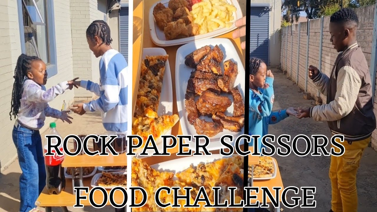 Rock Paper Scissors food challenge -Kids edition (South African za)
