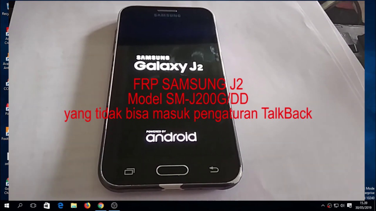FRP SAMSUNG J2 MODEL SM J200/DD Yang TalkBack tidak bisa di akses