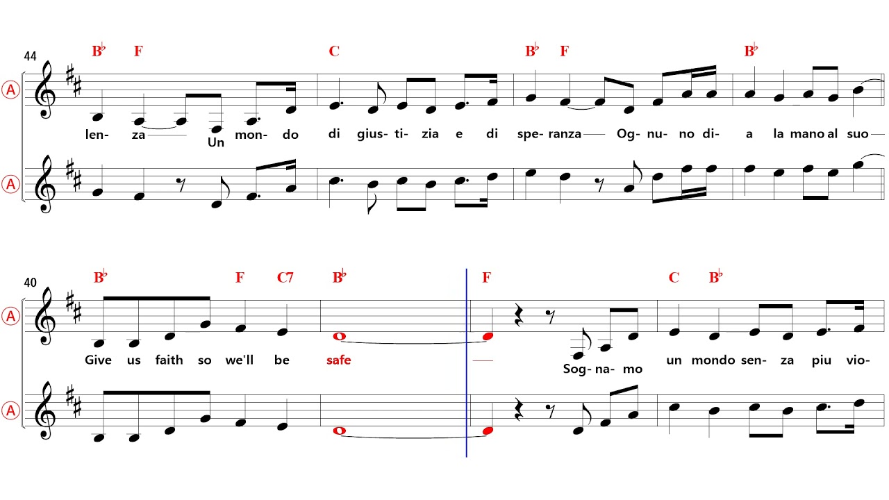 The Prayer - Eb Alto Sax Sheet Music [ Celie Dion ]