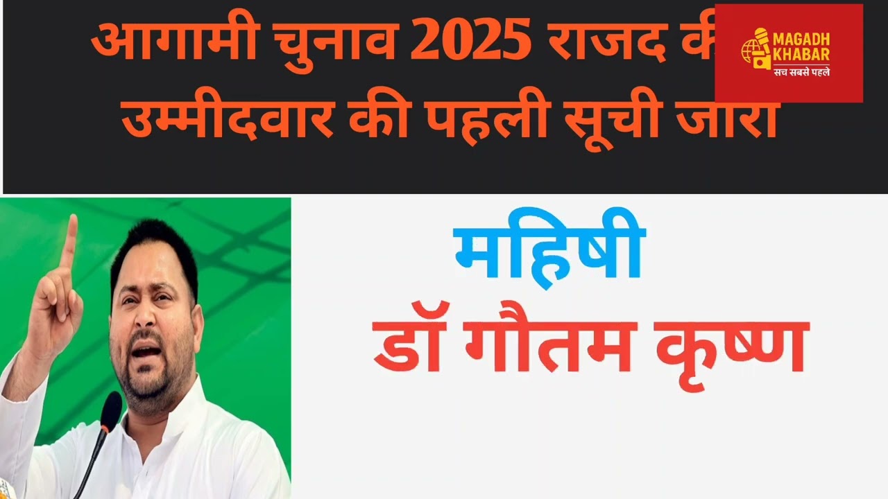 राजद के 60 उम्मीदवारों की पहली सूची वायरल! | तेजस्वी यादव की नई रणनीति | Bihar Election 2025