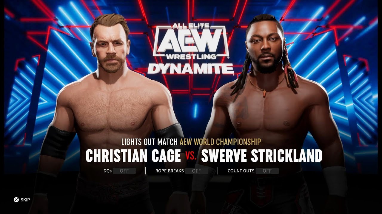AEW Fight Forever - Christian Cage vs. Swerve Strickland (PS4)