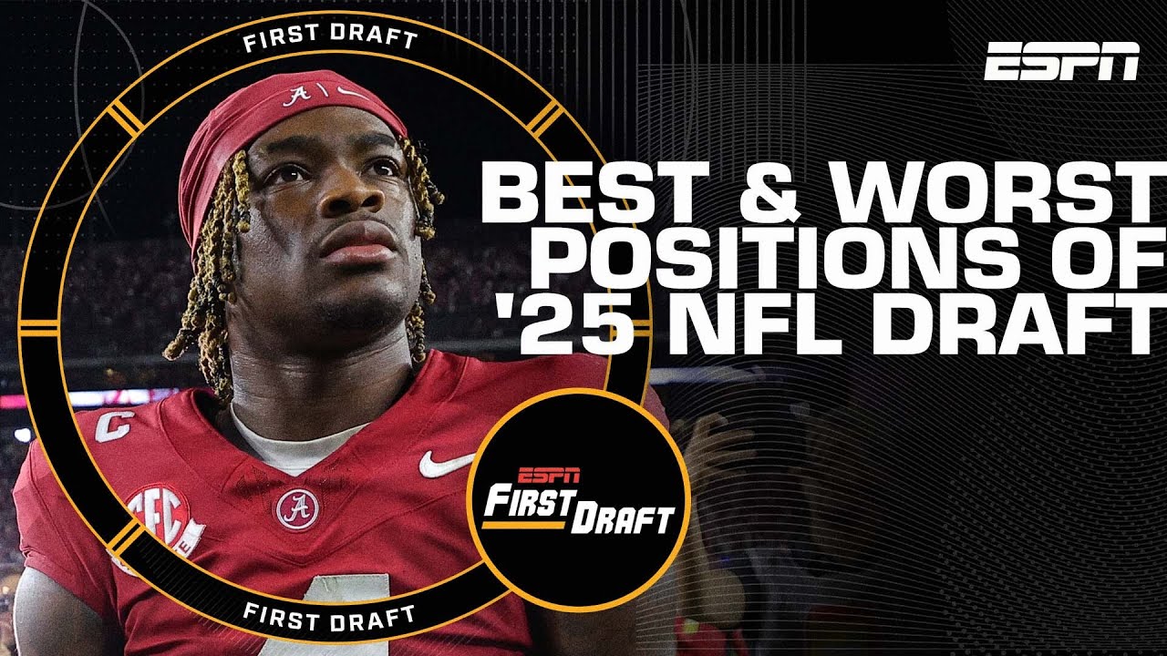 Mel Kiper's STRONGEST & WEAKEST positions of 2025 NFL Draft class | First Draft🏈
