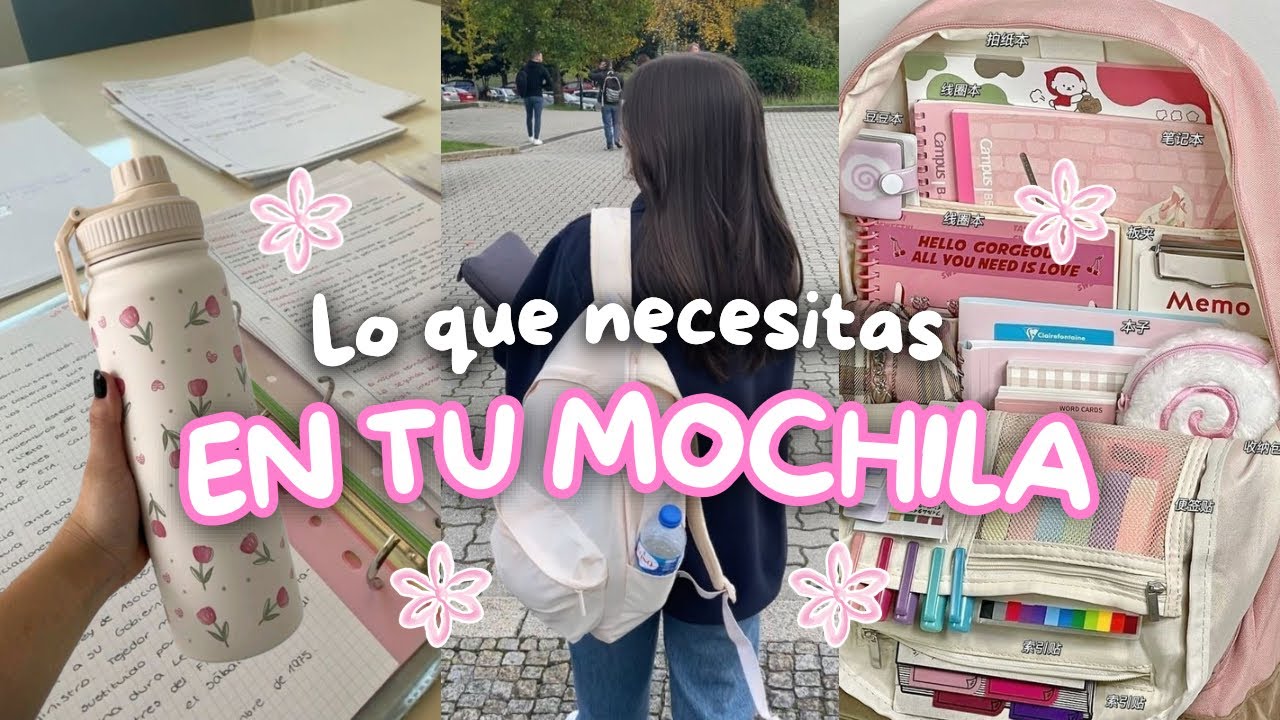 📚 15 Cosas que debes llevar en tu mochila escolar | Organización para la escuela ✨
