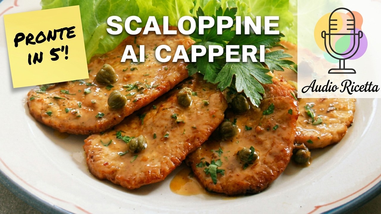 Audio Ricetta: SCALOPPINE AI CAPPERI: Morbidissime e Gustose!