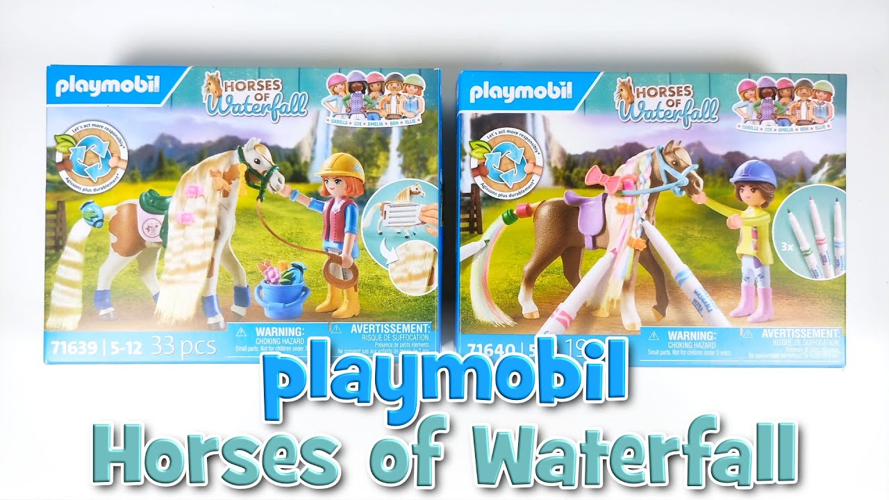Haare färben und kreppen! 😍 | playmobil Horses of Waterfall 71639 + 71640  | UNBOXING