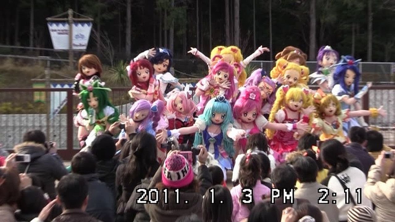 【プリキュアオールスターズ】最新ハトプリ〜歴代ヒロイン大集合③変身美少女キャラクターショー★関西サイクルスポーツセンターHeart Catch Precure,Precure Allstars2011