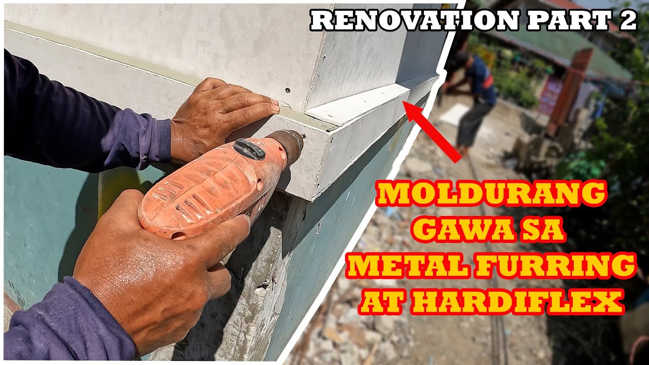 MOLDURA Na Gawa Sa HARDIFLEX At METAL FURRING Paano?Advantage ng STEEL FRAME__part2