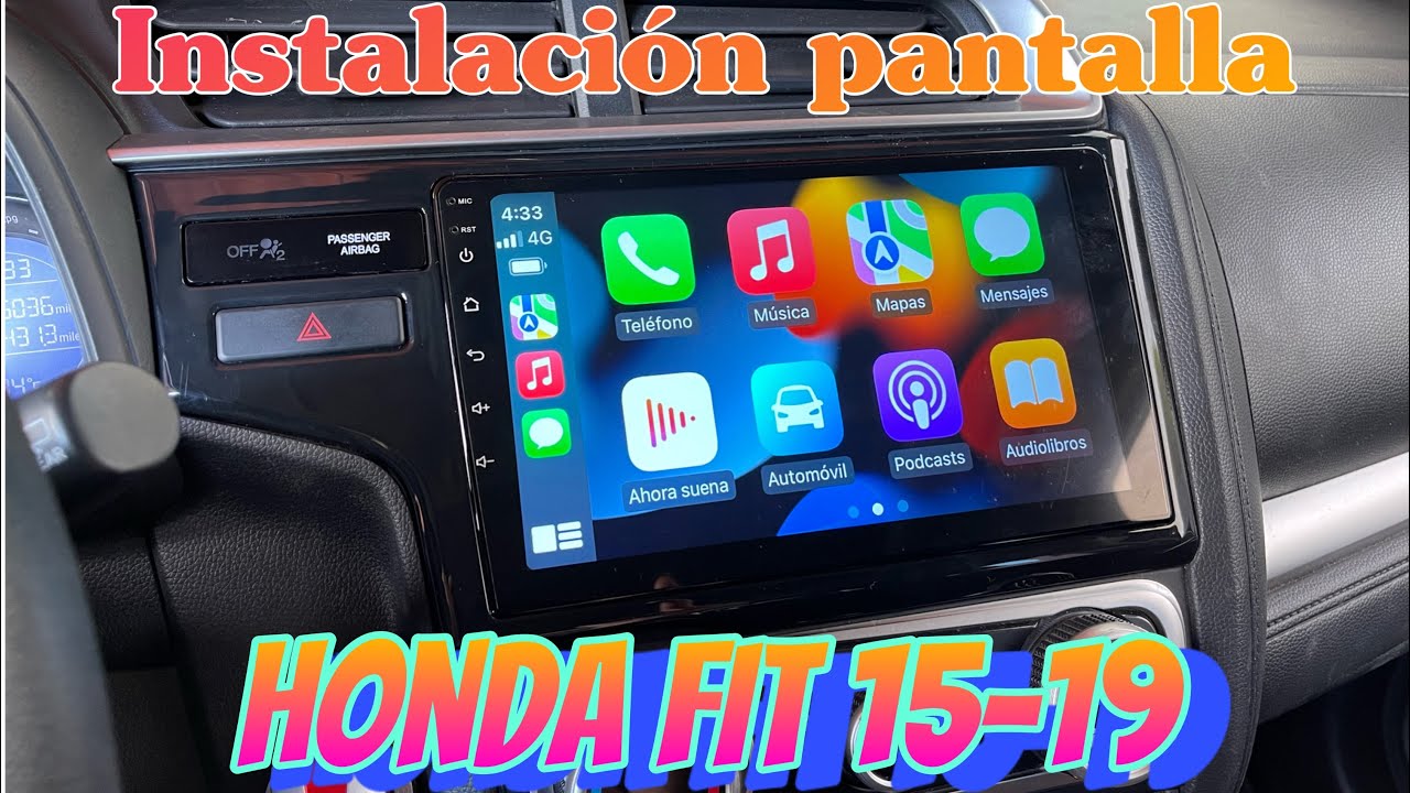 Instalación estéreo android Honda Fit 15-19 de DERICAR