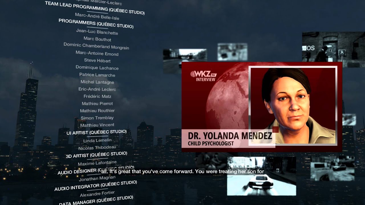 Watch Dogs - (Credits) Yolonda Mendez Book Scene, News Reports, Dedsec Message, Charlotte (Blume)