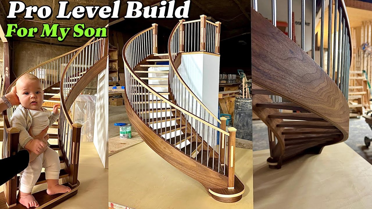 Pro Level Woodworking Build - Custom Mini Staircase For My Son #woodworking #DIY #woodwork