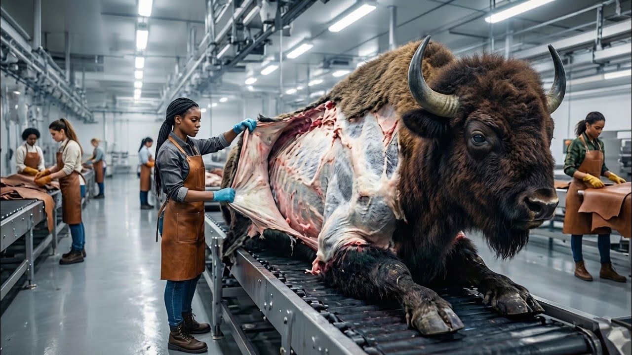 Inside the World’s Most Advanced Bison Leather Factory | Raw Bison to Luxury Fashion