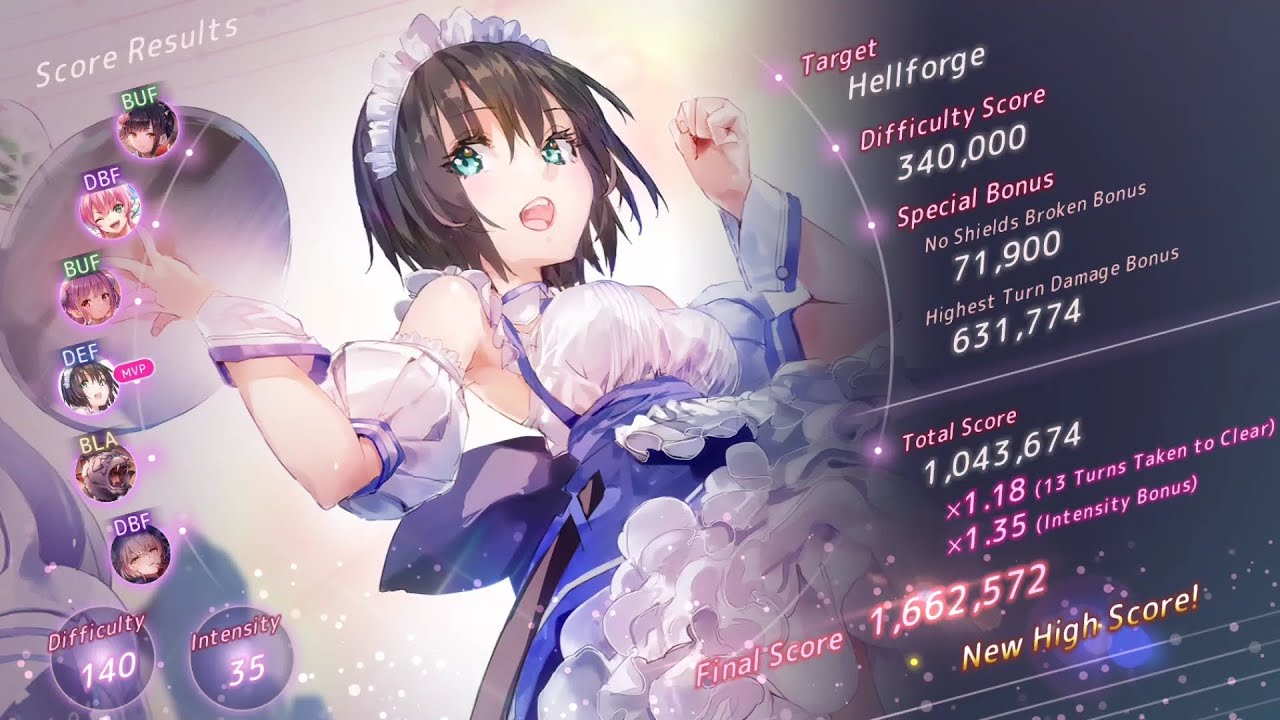 [Heaven Burns Red] Score Attack #25 - 1.6m with Aoi2 Thunder Team
