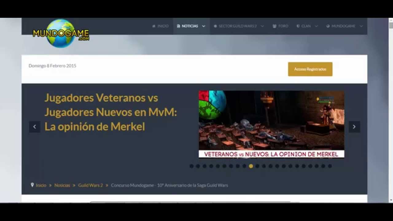 &iexcl;&iexcl;Concurso 10&ordm; Aniversario Saga Guild Wars 2 Mundogame.com!!