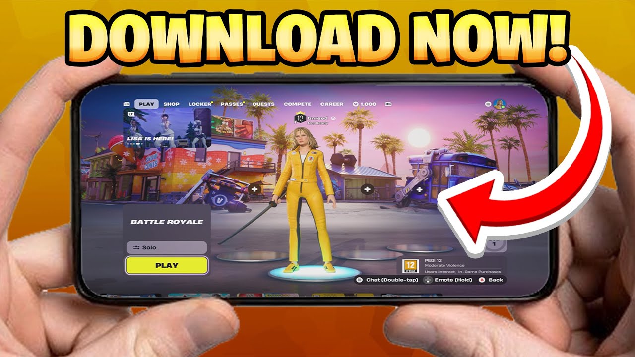 Как скачать Fortnite Mobile на iOS и Android! (Глава 7)