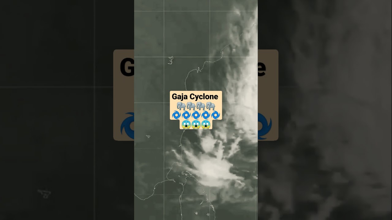 Gaja Cyclone | delta 😱 Satellite 🌀 #gaja #cyclone #shorts #1
