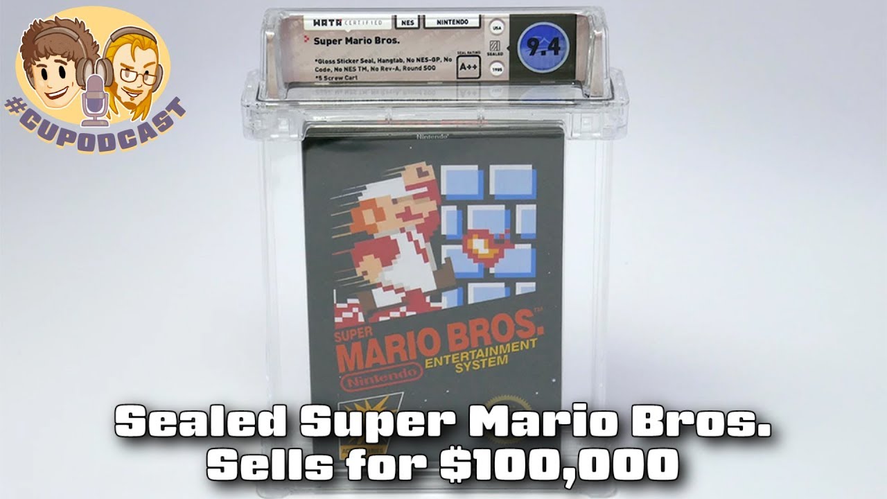 Sealed Super Mario Bros. for NES Sells for $100,000