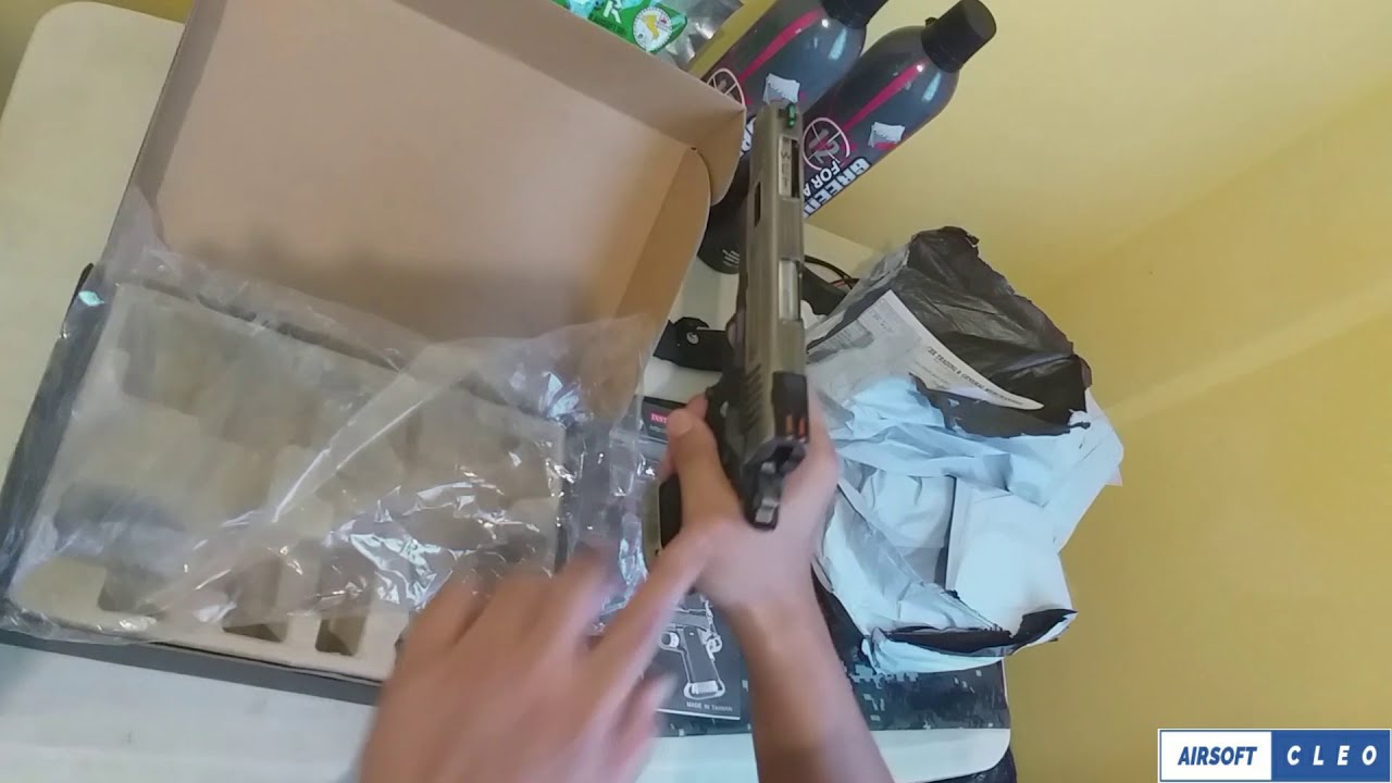 TAGALOG - WE HI-CAPA 5.1 T-REX SILVER | PART 1 UNBOXING | TUTORIAL CLEO