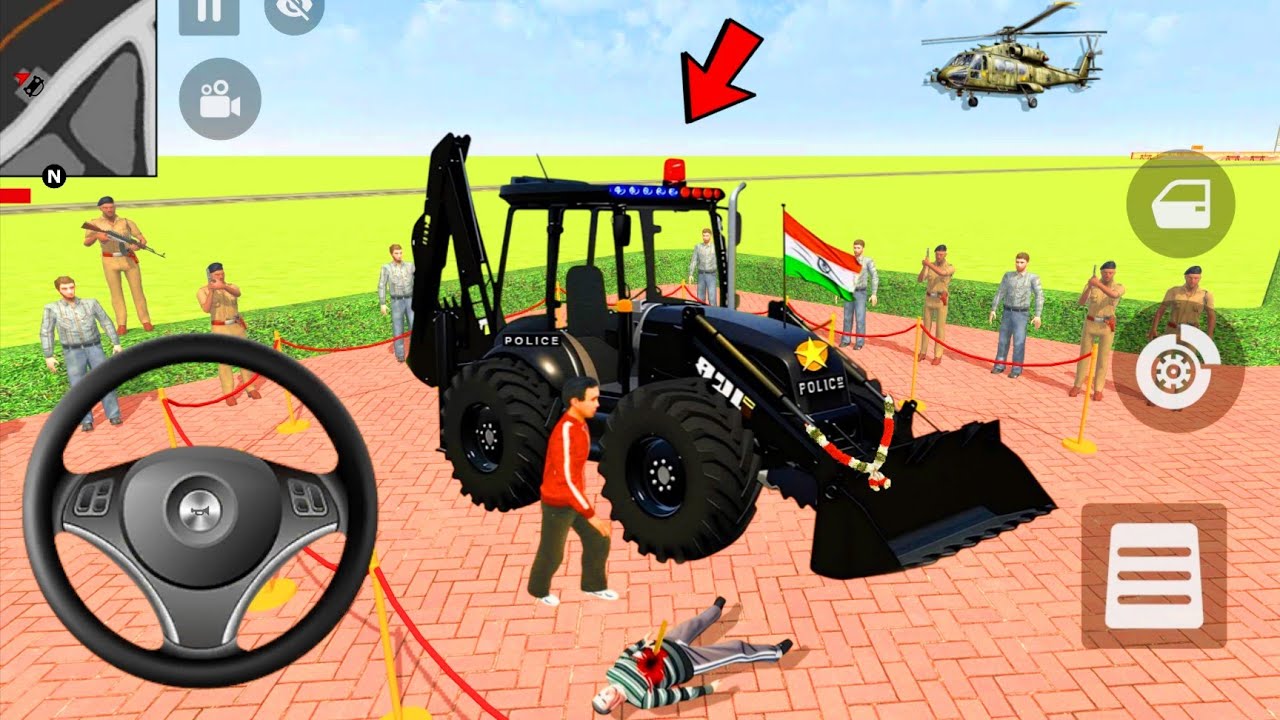 🤑Indian Thift Auto Simulator🤩Indian Showroom Purchase😯Modified Lexry Black JCB And Bike🥳Game