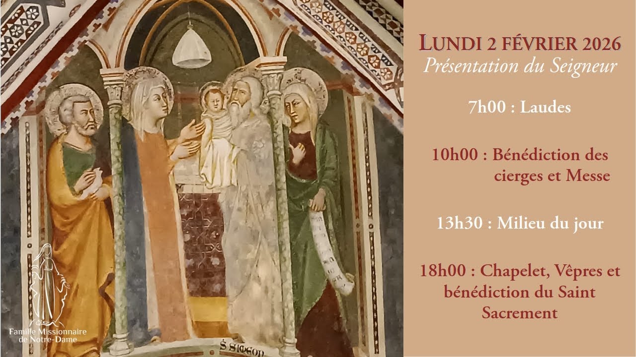 La messe du lundi 2 février 2026