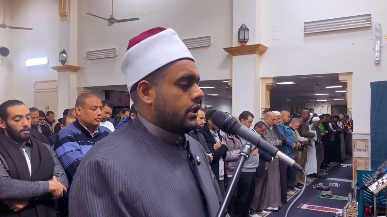من صلاة التراويح بمسجد الدكتور مصطفى محمود، وتلاوة للشيخ عبد الرحمن محمود من سورة الكهف 