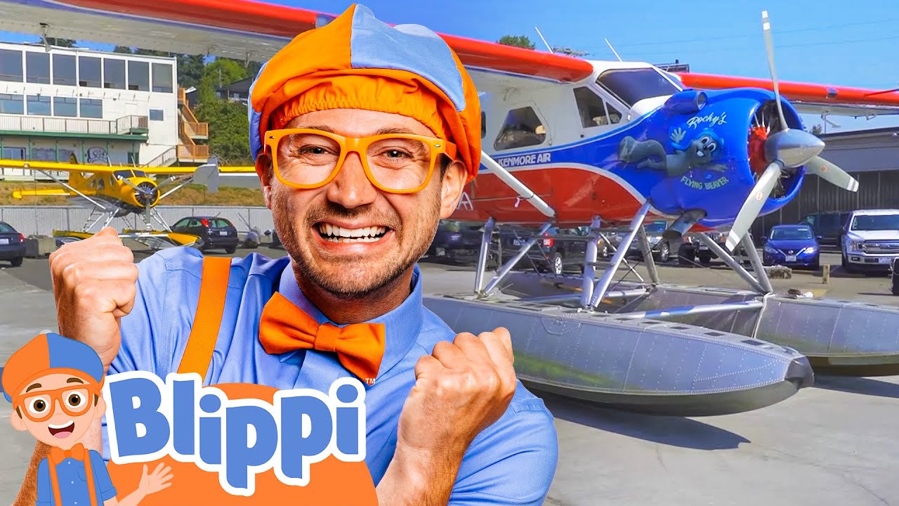 Blippi's Seaplane! | Blippi Vehicles | Learning Videos for Kids