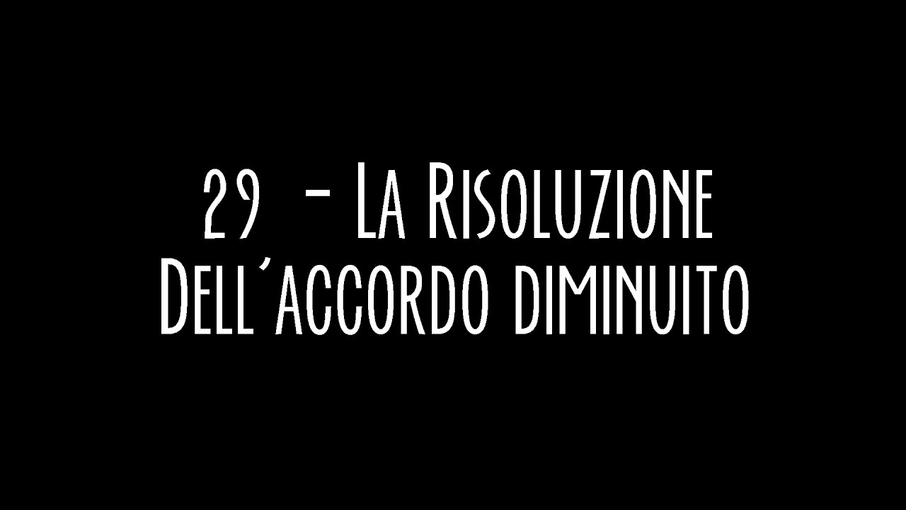 CTM - 29 - La Risoluzione Dell'Accordo Diminuito