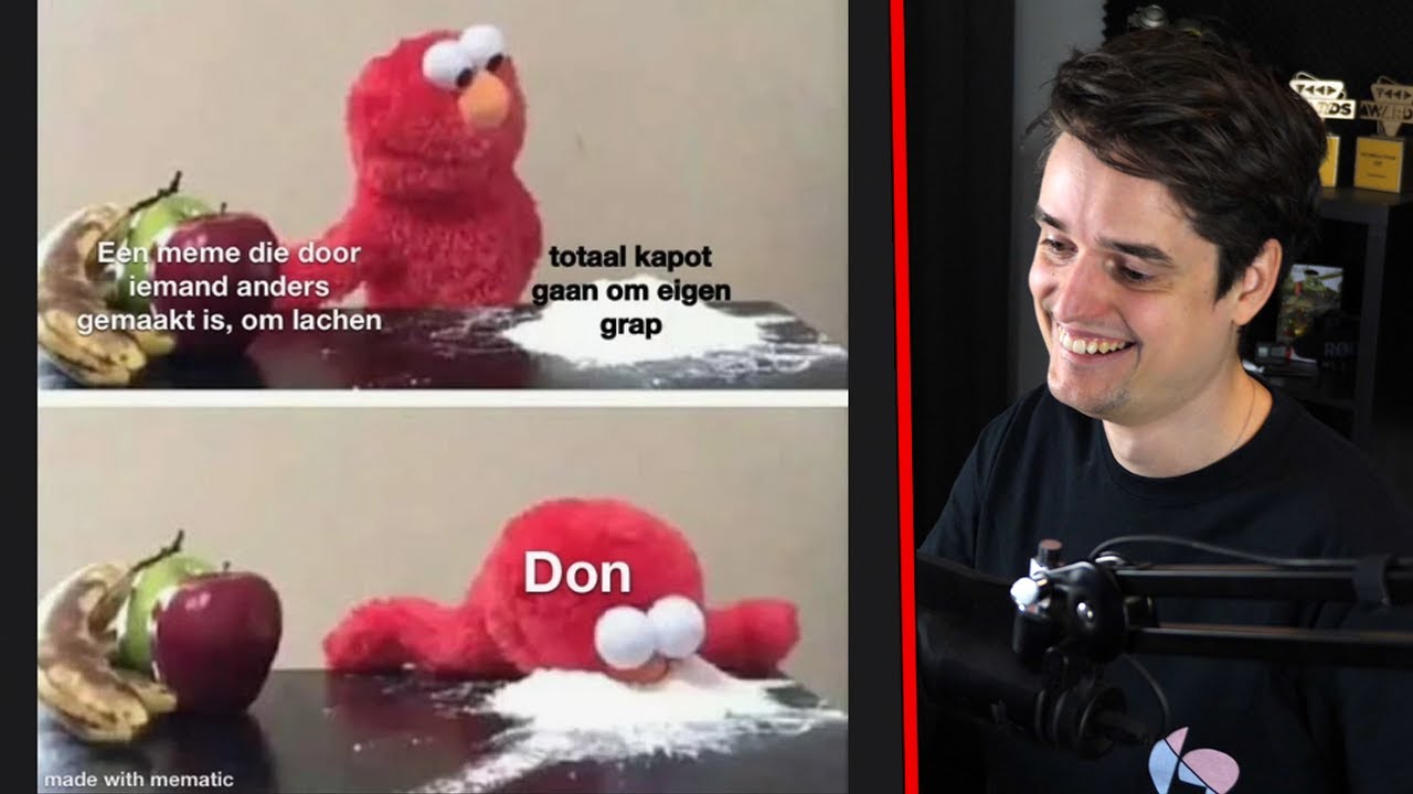 Ik lach om mijn eigen grappen