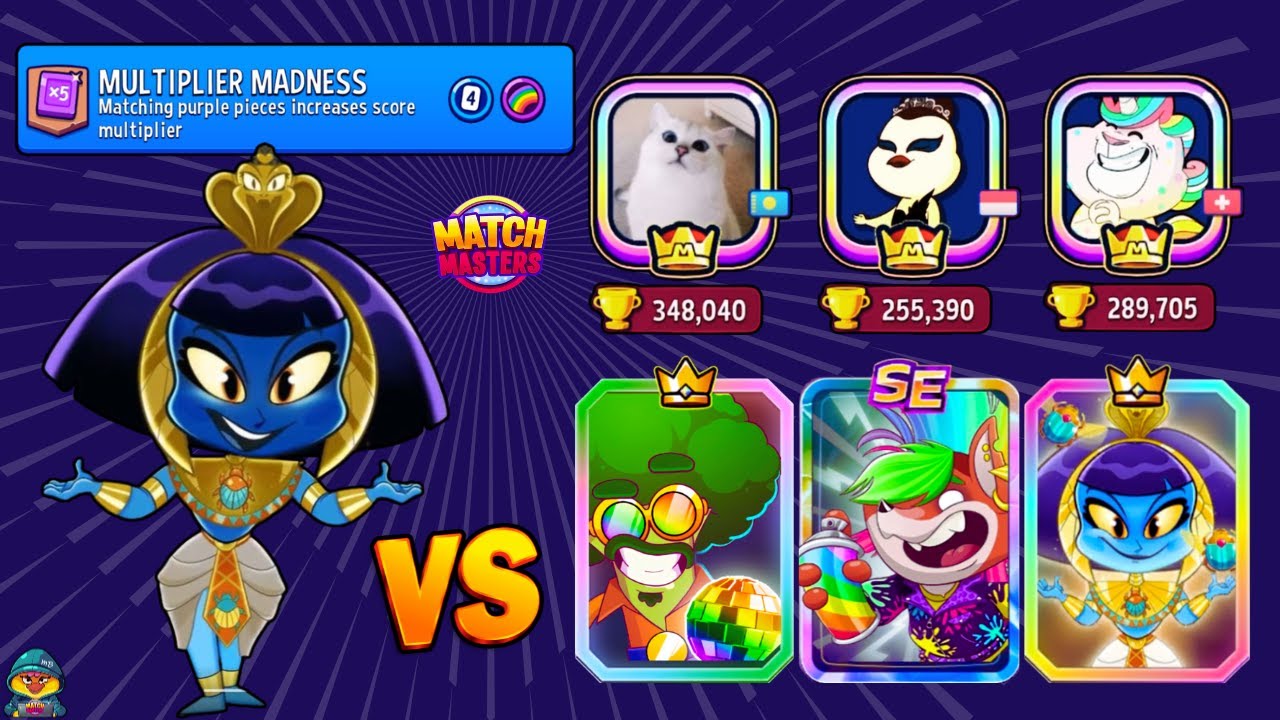 LEGENDARY CLEO CADABRA vs HIGH LEVEL PLAYERS | Match Masters Multiplier Madness + Rainbow