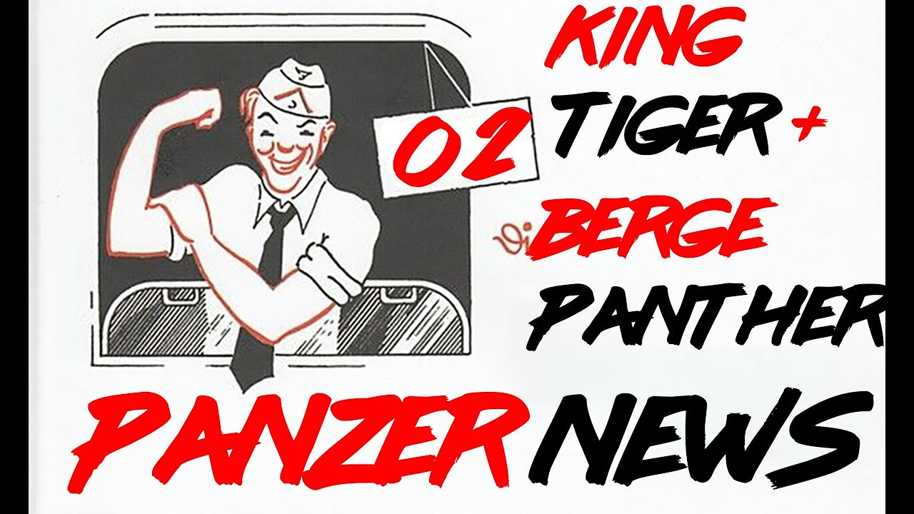 Panzer News 02. King Tiger + Bergepanther - malowanie / camo paiting.