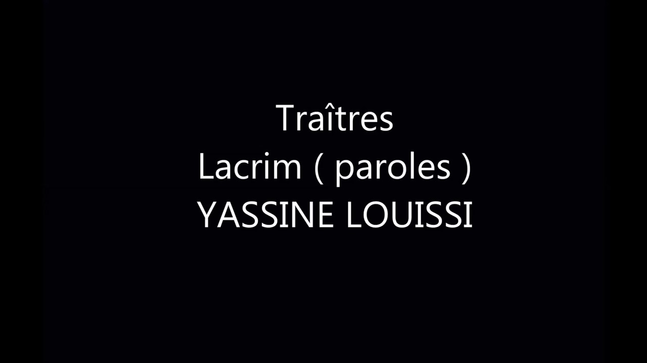Lacrim #TRA&Icirc;TRES ( paroles ) Jstudios TV