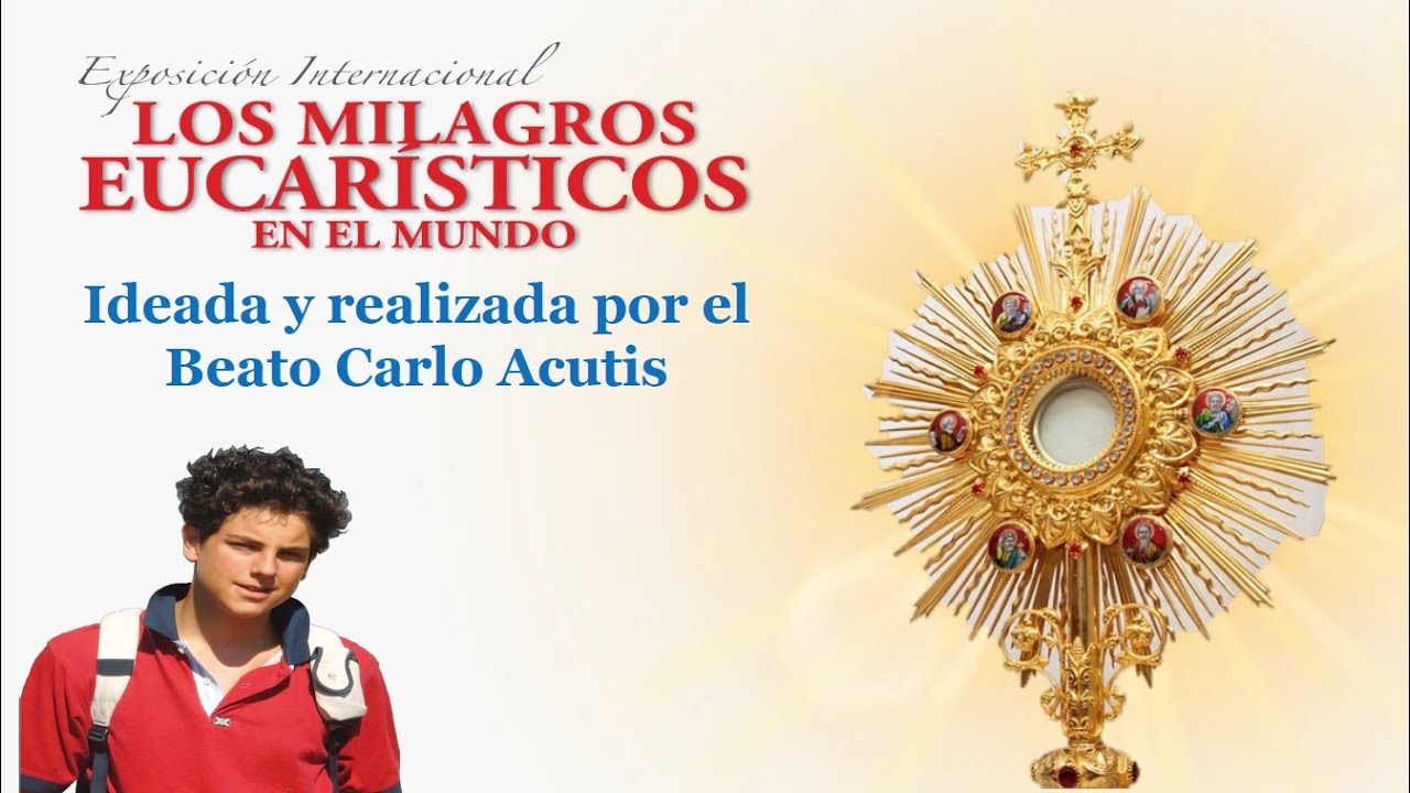 MILAGROS EUCARISTICOS. Beato Carlo Acutis. Exposición Internacional.
