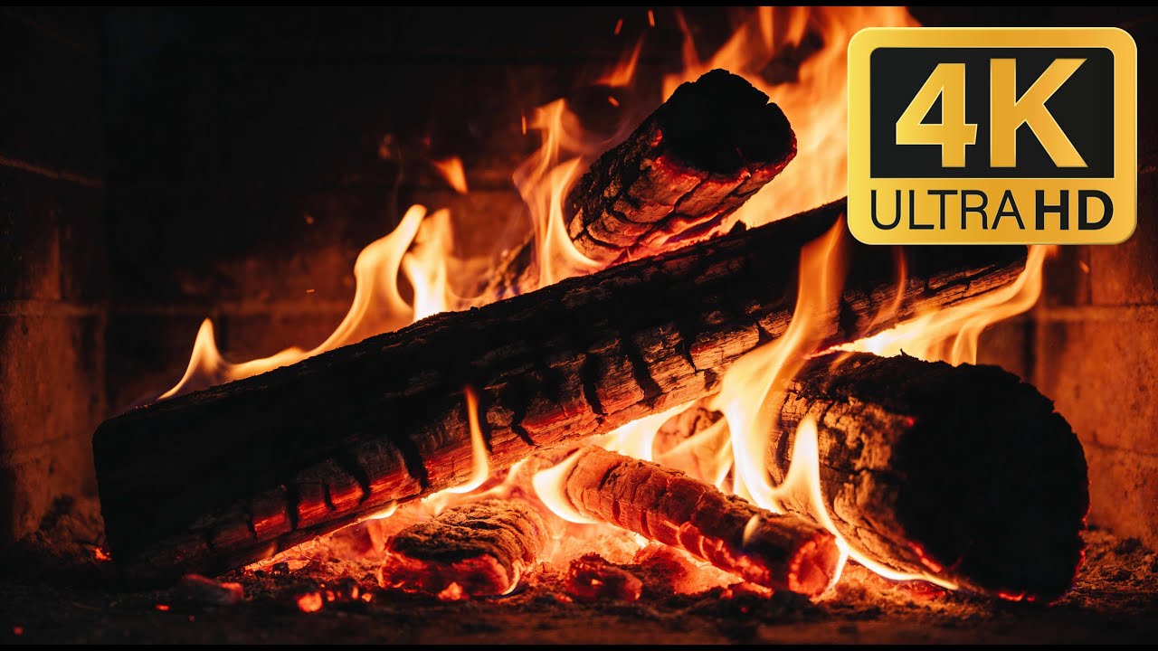🔥 Live 12H Fireplace 4K | Cozy Crackling Fire Sounds for Relax, Sleep & Study (No Music)